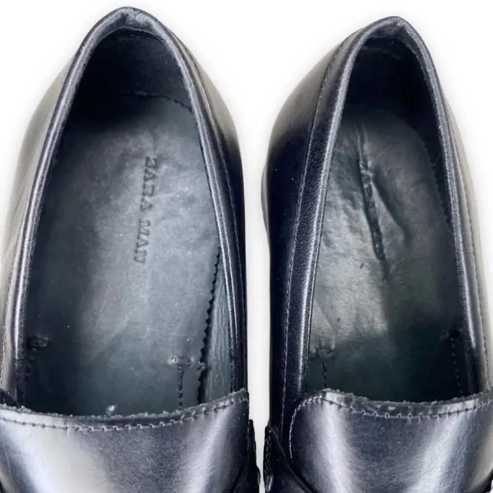 Black Leather Dress Loafer